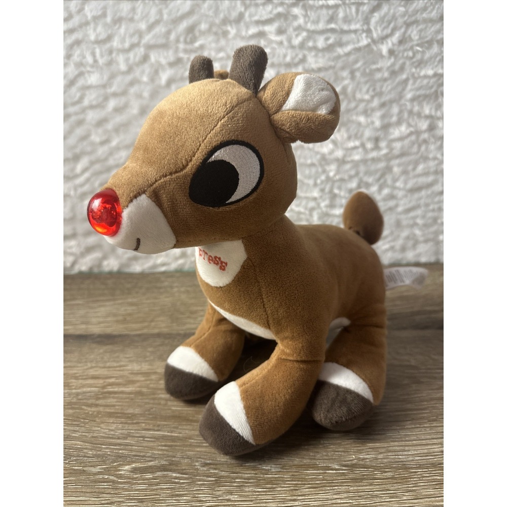 Rudolph The Red Nosed‎ Reindeer Musical Light Up Plush Toy 11" 2023 Tag Works